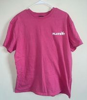 Playboy t-shirt pink short sleeve size large playboy by PacSun