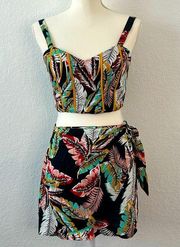 NWT B.O.G Collective Tropical Two-Piece Set - Vacation-Ready Ensemble