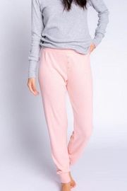 PJ Salvage Textured Essentials Jogger in Dusty Pink