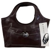 NINE WEST NWT Walnut Colored Purse Handbag Shoulder Bag; about 10” by 10” by 2”