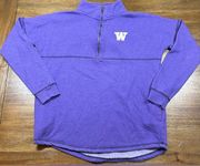 Stadium Athletics Washington Huskies Sweater Womens M Purple Mock Neck