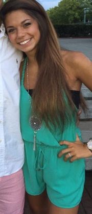 blue/green romper