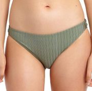 California Waves Womens Hipster Ribbed Swim Bottom