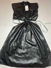 Jason Wu Black open back leather dress