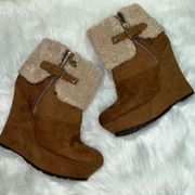 G by Guess Paso Wedge Ankle Booties Women Size 7.5 B5