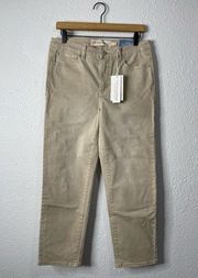 SOFT SURROUNDINGS The Ultimate Straight Cropped Jeans in Stone Size 8 NWT