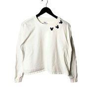 Disney  Mickey Mouse T Shirt Classic Graphic Tee Womens Top Long Sleeve Large L