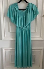 VINTAGE R&K originals mermaid sundress teal green