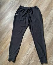 Under Armour Running Pants Joggers Adjustable Black Size Small Medium