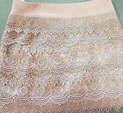 Abyss by Abby cream lace skirt large