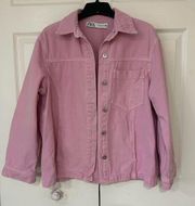 Pink Denim Jean Jacket