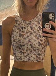 NEW Becco small floral workout cropped tank top