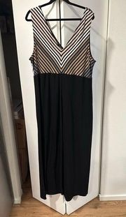 V neck sleeveless maxi dress 3x 22/24