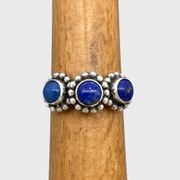 Handmade Lapis Lazuli Ring - Sz 7