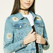 Forever 21 ⭐️⭐️ DAISIES JEAN JACKET