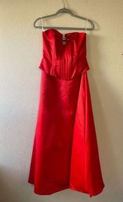 Vintage Scott McClintock and gunne sax strapless gown and purse size 10