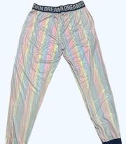 Top Drawer  Unicorn Dreams  Silver Pajama Sleep Pants Large Polyester/Spandex