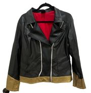 Her Universe Marvel Black Faux Leather Black Widow Jacket