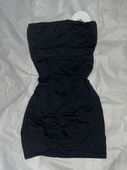 Black Strapless Mini Dress