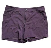 Womens 32 Degrees Cool Eggplant Dry Fit Active Shorts - Sz 12