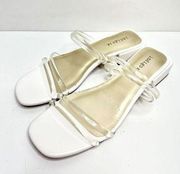 Indigo rd. Women Size 7 Clear White Slide Block Heel Sandals