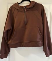 Brown Cropped Sweatshirt