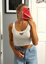 Brandy Melville  Butterfly Crop Tank Top