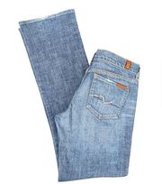 7 For All Mankind Bootcut Jeans Rhinestone Back Pockets - Women's Size 29