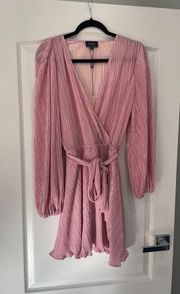 Pink Long Sleeve Dress