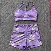 COPY - Charlotte Russe Refuge Exercise Outfit Set Purple