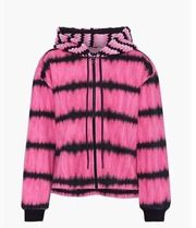 ALICE + OLIVIA Mary Jane crochet-paneled tie-dyed French cotton-terry hoodie SM