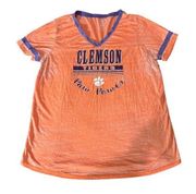 University of Clemson Tigers Women's V neck Size XXL