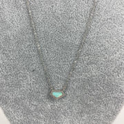 NWT Nordstrom Cubic Zirconia Stone Necklace Silver Chain