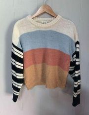 Junior Multi Color Sweater Large