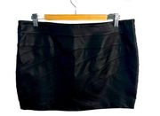 Express Faux Leather Bandage Black Mini Skirt Women's sz 10