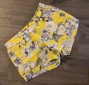 Kut From The Kloth Jansen Floral Printed Linen Short