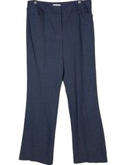 New York & Company Dress Pants Women's Blue/Grey Slack Mid Rise Size 10 Tall