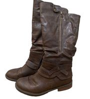 Patrizia by Spring Step Womens 10 US Musette Dark Brown Riding Boot Fleece Lined