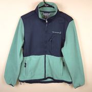 Free Country Women’s Fleece Green Gray Multi-Pocket Jacket