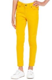Willi Smith Neon Yellow High Rise Cropped Jeans