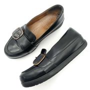 FitFlop Beau Black Leather Buckle Loafers Comfy Orthopedic Shoes Women’s Size 6