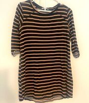 | Quarter sleeved striped shirt