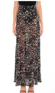 Ganni Georgette Floral Maxi Skirt size 36