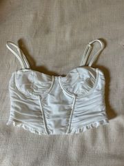 White Corset Tank