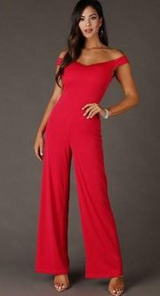 NEW Pink Cross Back Wide Leg Jumpsuit Size Large