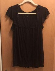 Black flowy shirt size L