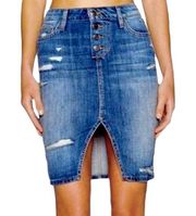 Joes Jeans Distressed Jesenia Denim Skirt