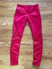 Splits59 Leggings‎ Women's Red Small Reflective Stripe Mesh SplitsFiftyNine