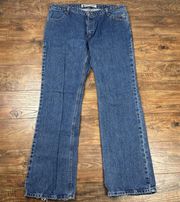 Harley Davidson Jeans Womens 16 Long Denim Straight Leg Pants Biker‎ Motorcycle