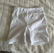 White Biker Shorts